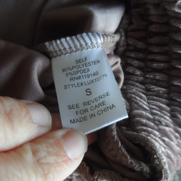 Mauve Velour Joggers - Picture 3 of 3